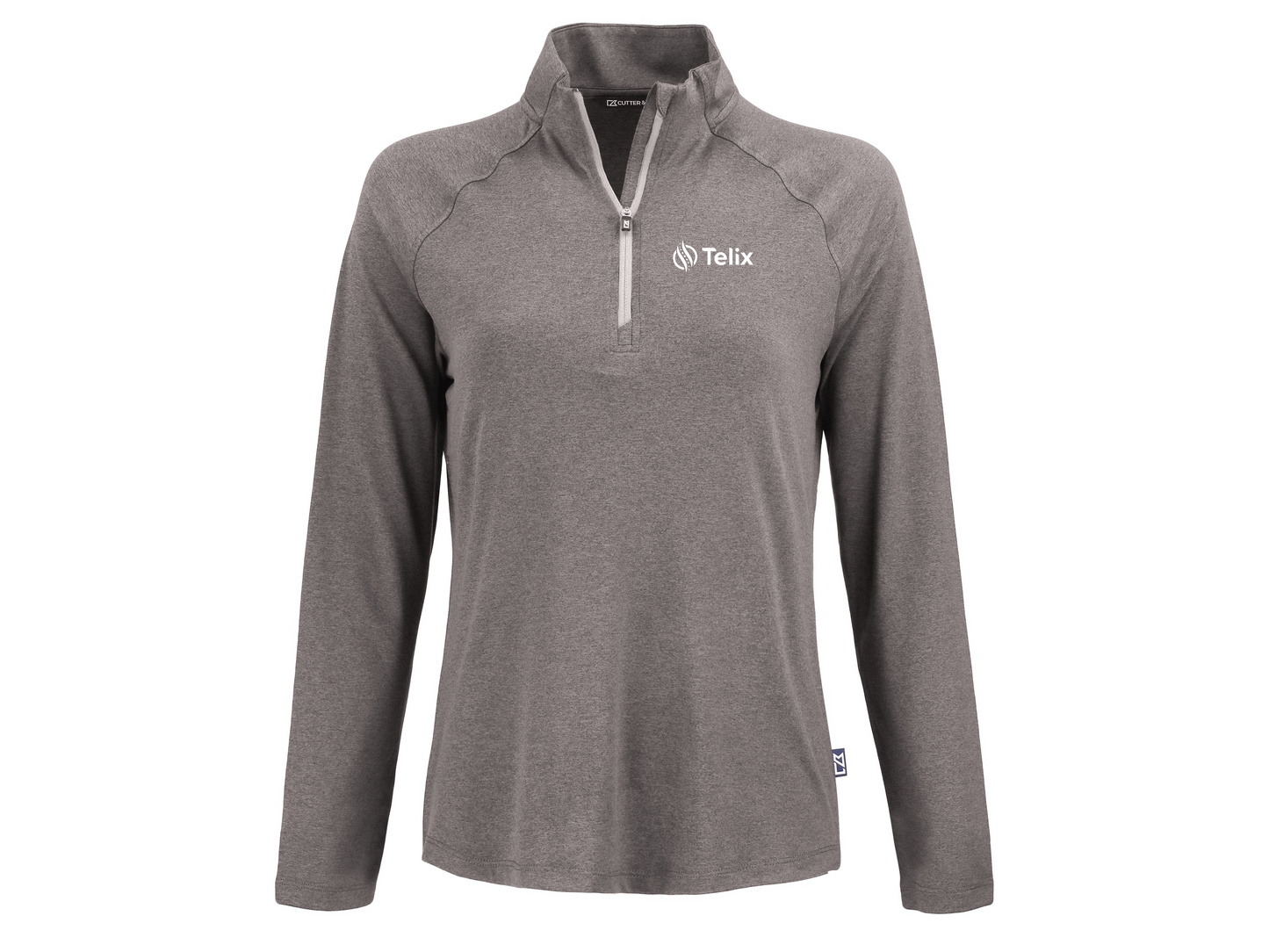Cutter & Buck Coastline Recycled Double Peached Womens Quarter Zip Pullover
