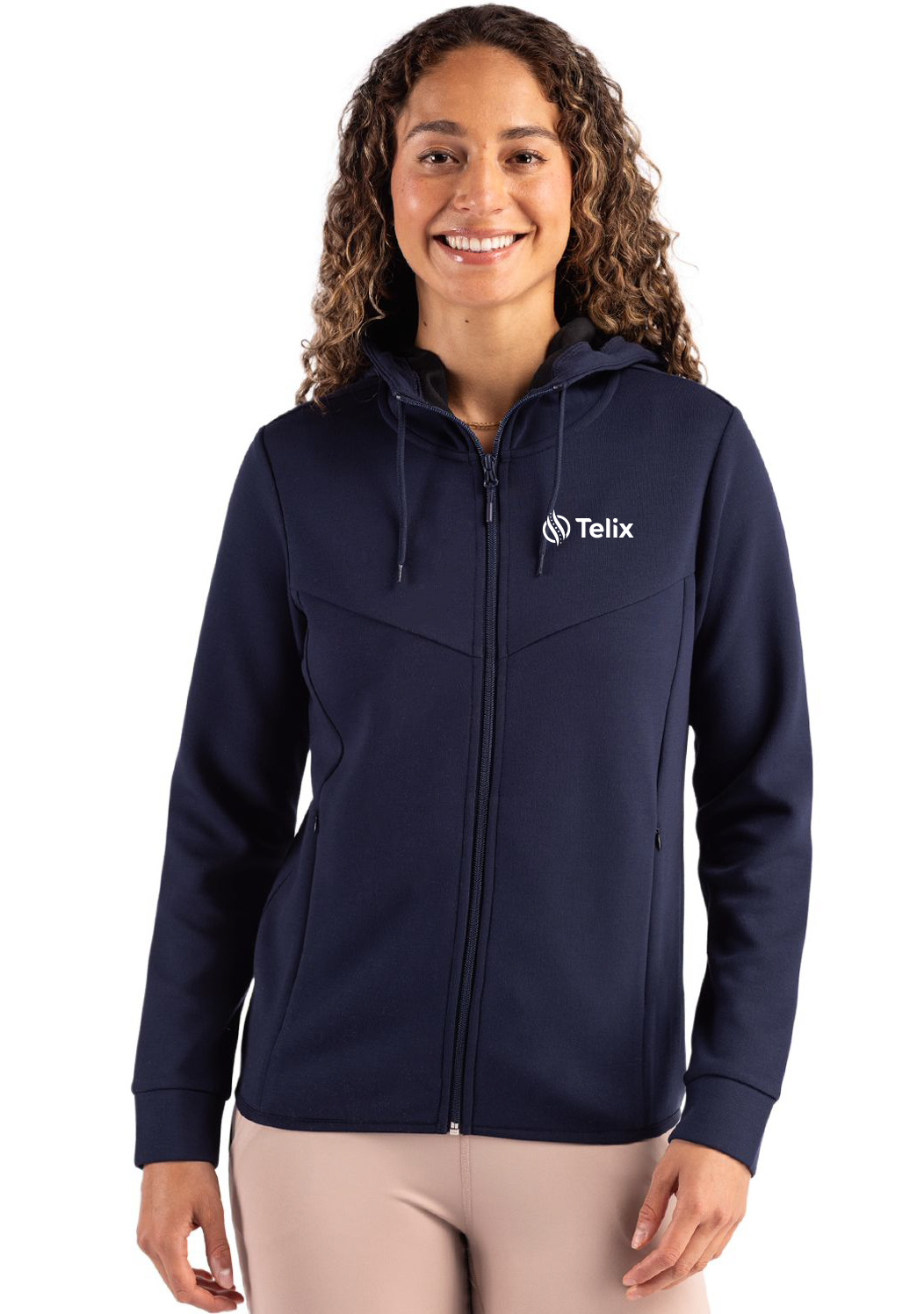 Clique Haven Recycled Womens Full Zip Hooded Sweatshirt