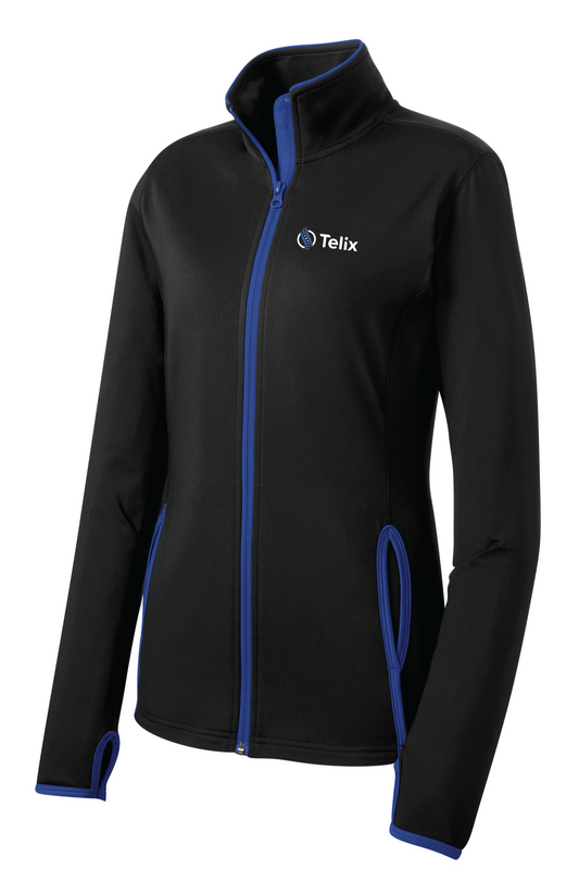 Sport-Tek® Ladies Sport-Wick® Stretch Contrast Full-Zip Jacket