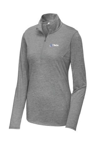 Sport-Tek ® Ladies PosiCharge ® Tri-Blend Wicking 1/4-Zip Pullover