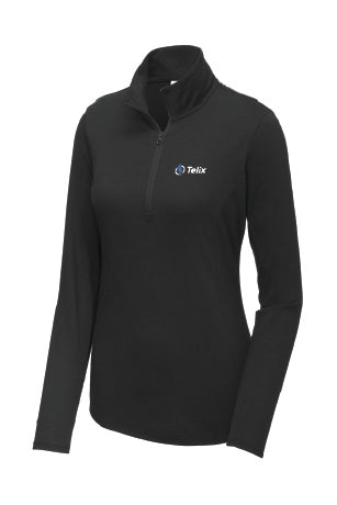 Sport-Tek ® Ladies PosiCharge ® Tri-Blend Wicking 1/4-Zip Pullover